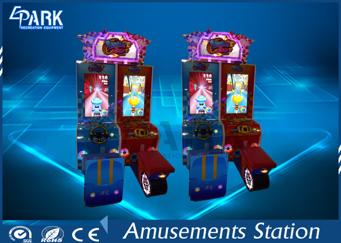 Attractive Cartoon Design Racing Game Machine With Metal firm structure