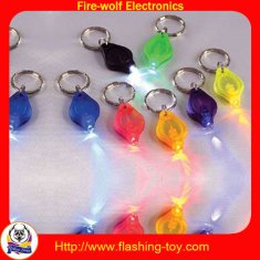  Lithium battery Shine Mini LED Keychain Flashlights / torch light Manufactures