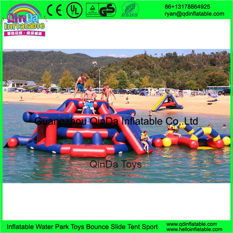 Guangzhou Qinda inflatable floating water park games giant adults inflatable water park