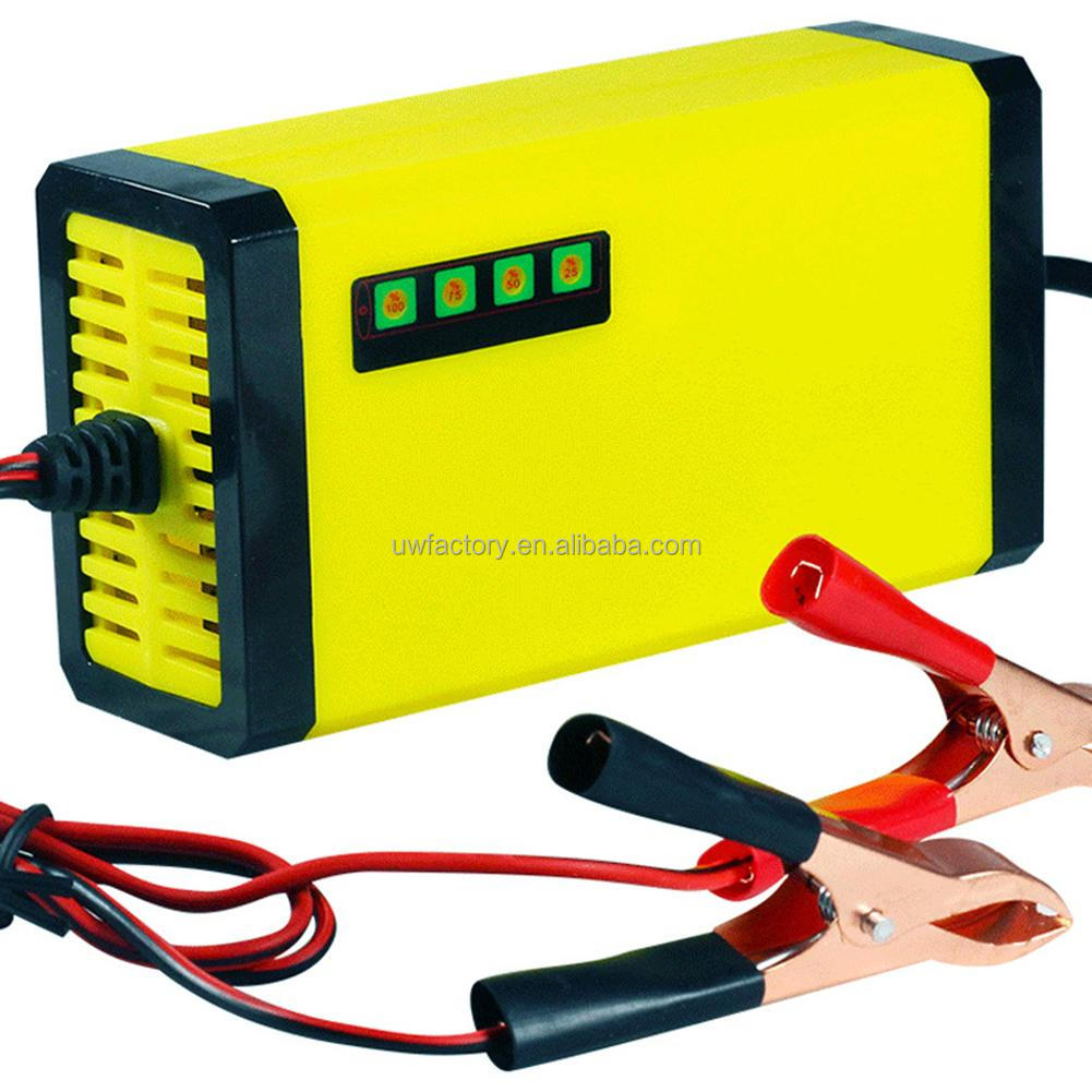 Private Mold 12V Pulse Repair Lead Acid Battery Charger with Fast Charging Speed and Temperature Control Compensation