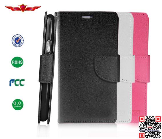 New Hot Selling 100% Qualify PU+TPU Wallet Leather Cases For Samsung Galaxy S5