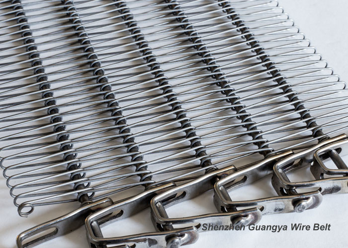 Stainless Steel 316 Wire Mesh Belt Spiral Wire Conveyor U-Style Chain Drive