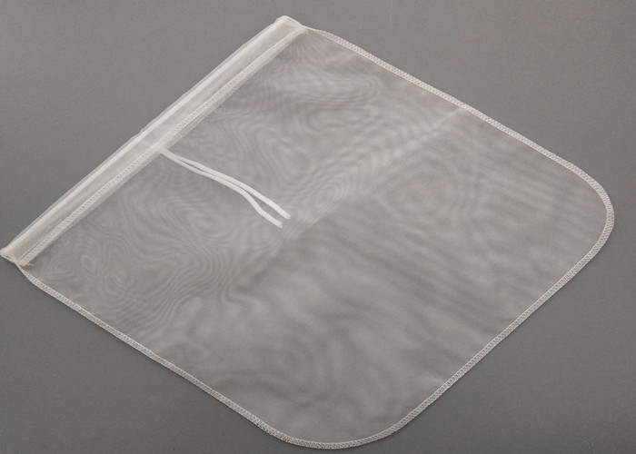 Double Stitching Nylon Filter Bag 12x12 Inch Drawstring Nutmilk Nylon Food Strainer