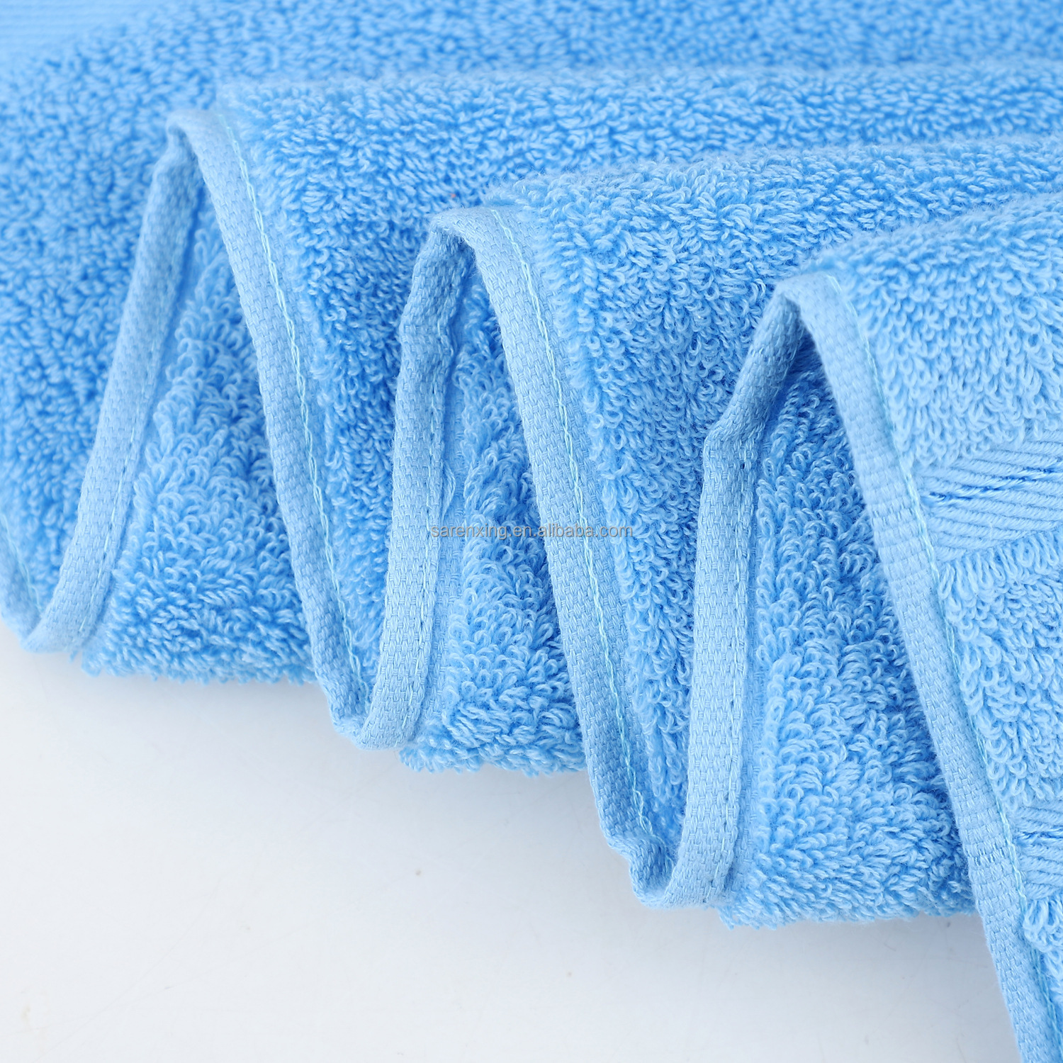 Custom Logo Hotel Bath Towel Set 100% Cotton Sustainable Bathroom Towel for Home