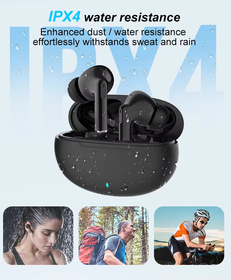 Ipods Pro Tws Earphones Wireless 2024 In Ear Headphone Noise Cancelling Hifi Sport Mini Blue Tooth Earbuds