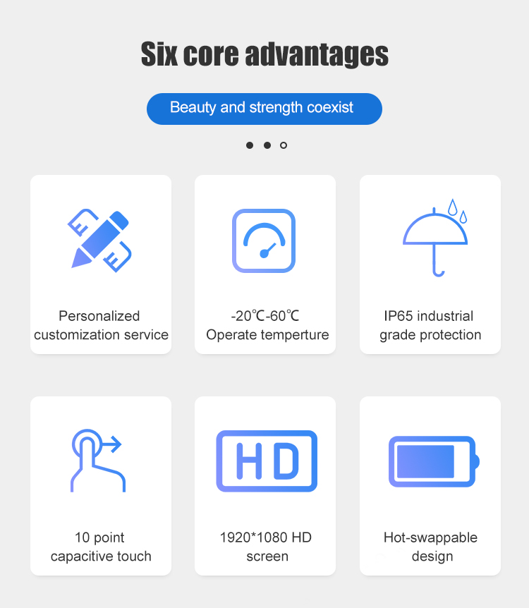 I5 I7 10 Inch Win 10 Rugged Tablet PC with 7.4V/5000mAh Capacity and Rear 8.0MP Camera