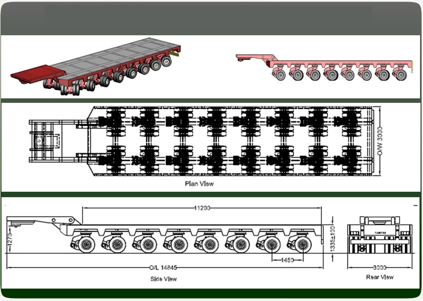 200 Tons Hydraulic Modular Semi-Trailer The Best Choice for Heavy Equipment Transport