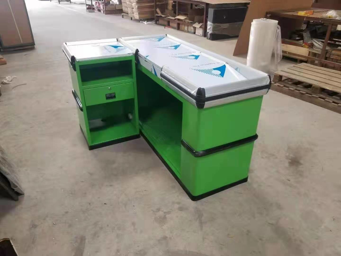 Stainless Steel Supermarket Checkout Counter TGL For Convenience Store OEM