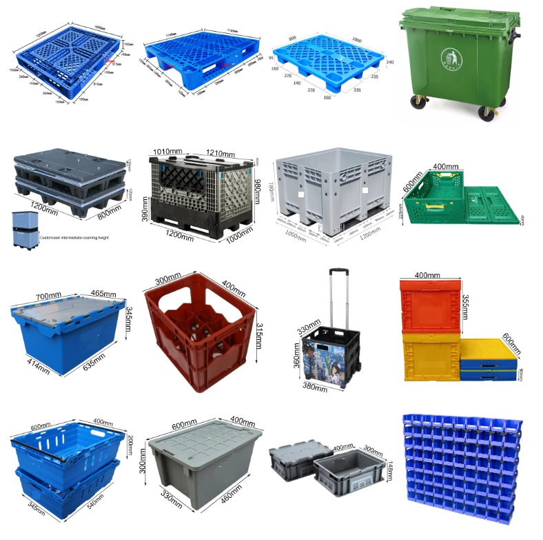 Collapsible Storage Bin Containe，52 Liter Transferheavy Duty Plastic Storage Box,Blue Milk Crates Heavy Duty Transit Storage Of Various Items