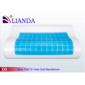  Health Sleep Memory Foam Contour Pillow , Memory Foam Neck Pillow With Gel Pad Manufactures