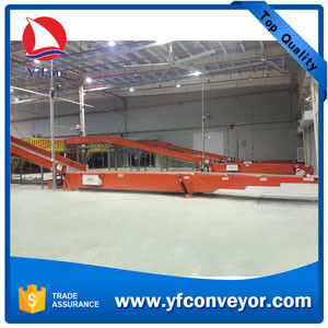 40ft Container Loading Unloading Telescopic Belt Conveyor with Hydraulic Lift