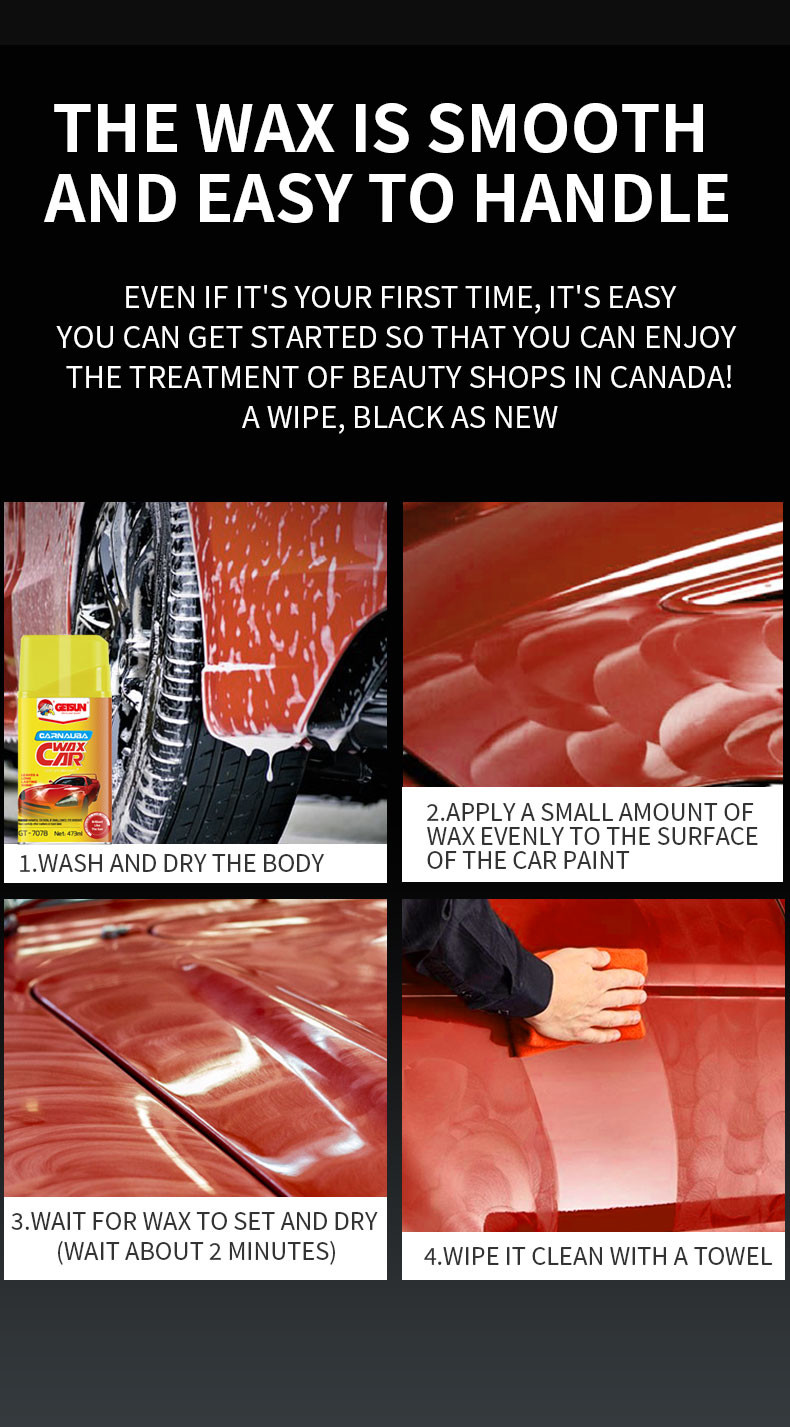 Silicone Carnauba Car Care Paint Nano Ceramic Car Polish Wax Chemical Resistant