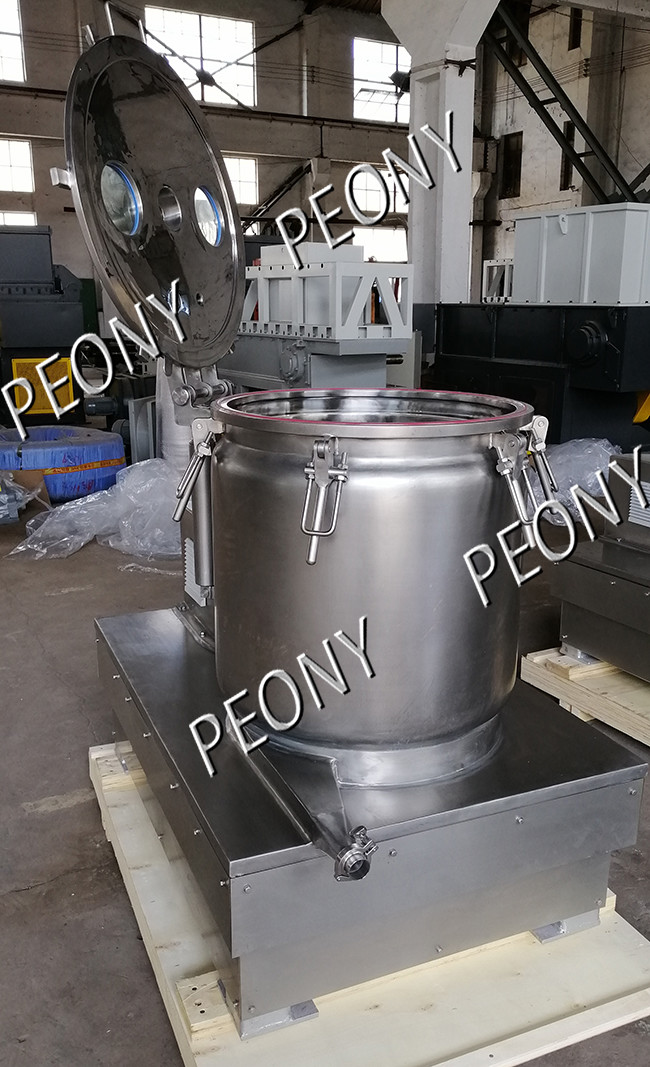 BB30 Stainless Steel Vertical Wash And Dry Extraction Basket Centrifuge For CBD Oil