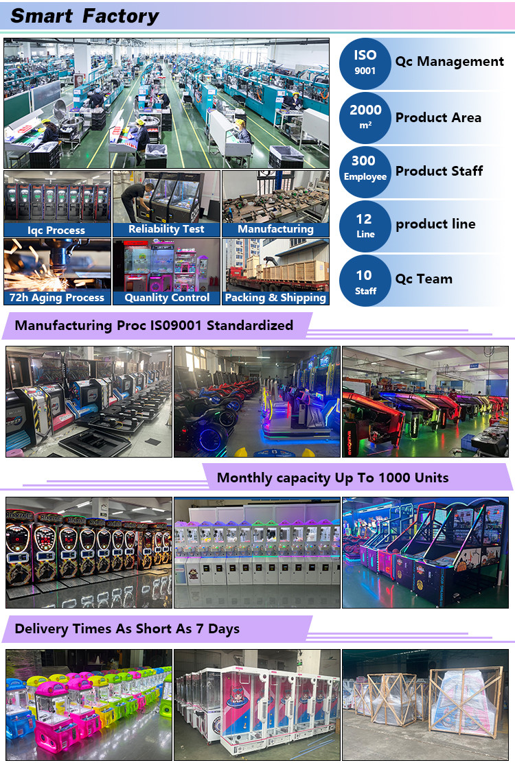 Indoor Crane Machine Plush Toys Arcade Game Coin Operate Claw Machine For Playing
