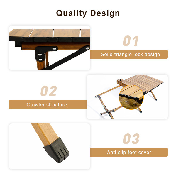 1.2m Rectangular Folding Camping Table Portable Aluminum Picnic Table