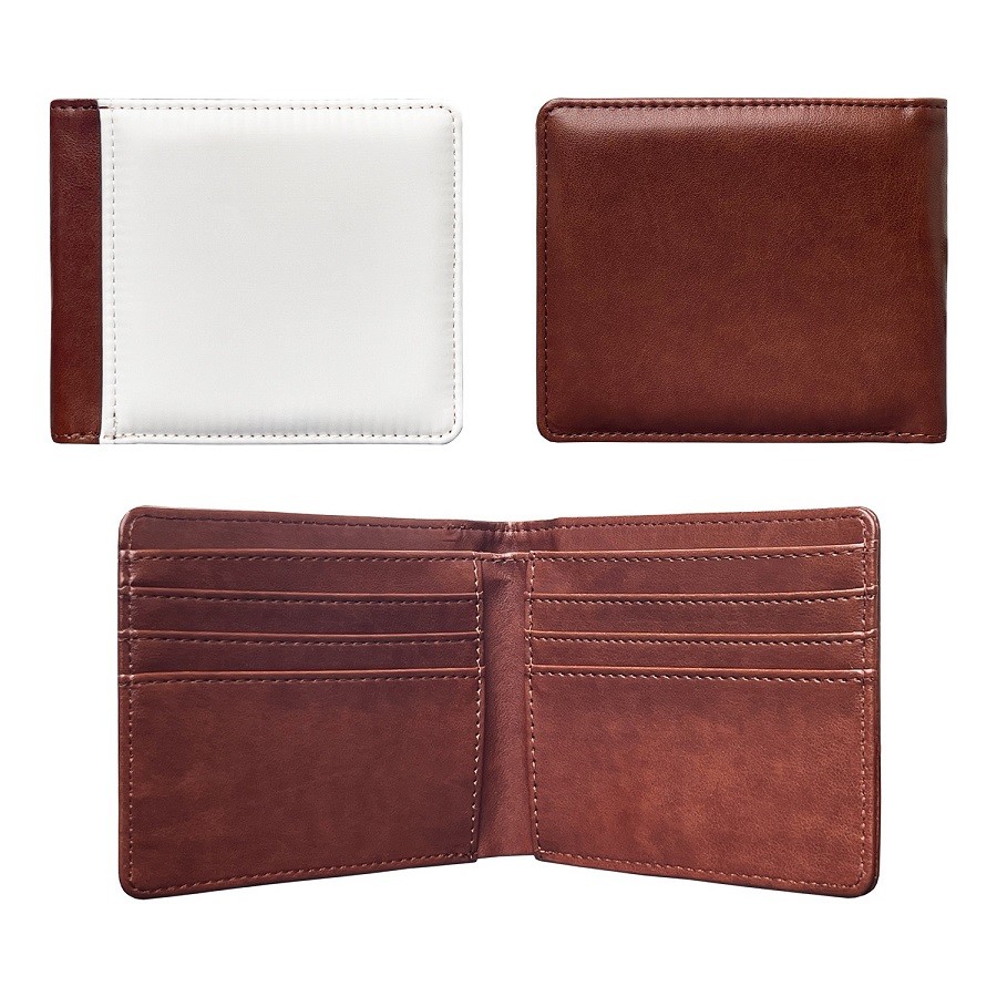 Custom Big Capacity Leather Sublimation Wallet With Multiple Card Slots For Man