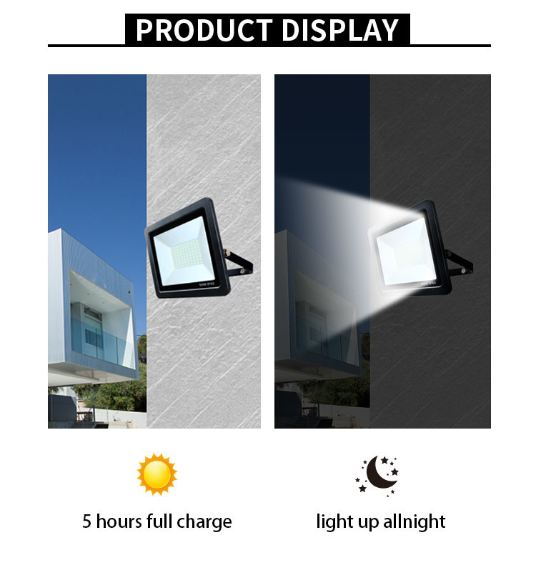 Outdoor Waterproof Flood Light 50W High Lumen With Module Motion Sensor