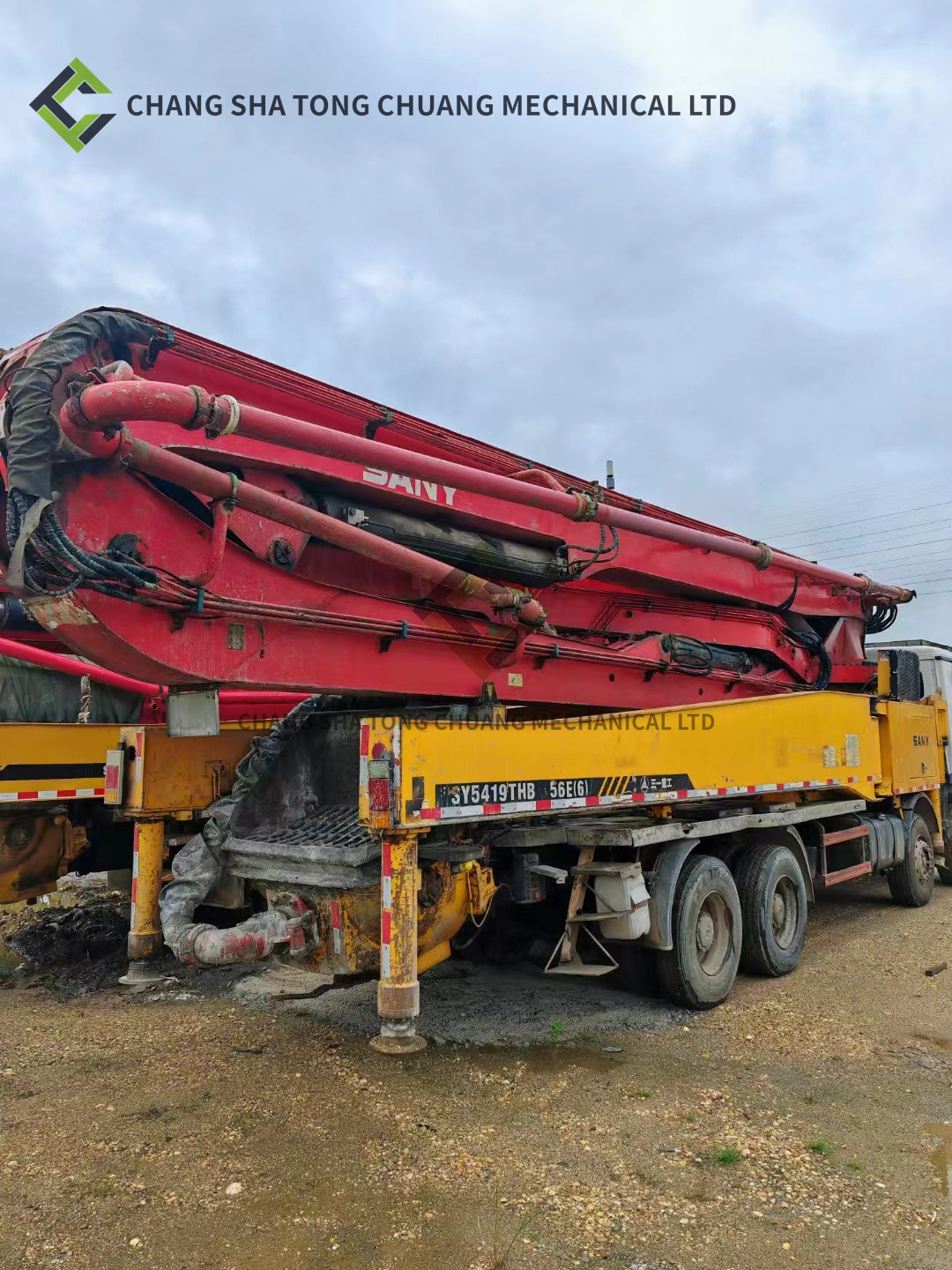 2011 Sany Heavy Industry SY5419THB 56E(6) Used Concrete Pump Truck 56 Meter