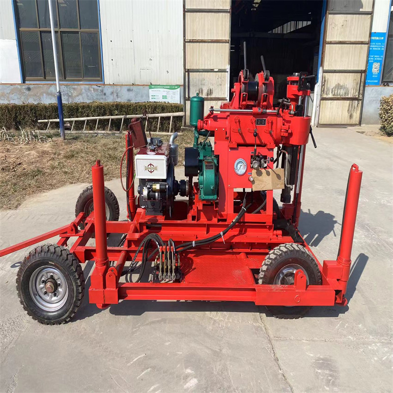 Wheel Mounted Spt Soil Investigation Drilling Rig 150m for Geotechnical Testing