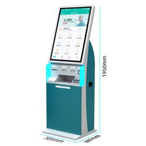 32 Inch Self Service Digital Display Touch Screen Kiosk With A5 Printer