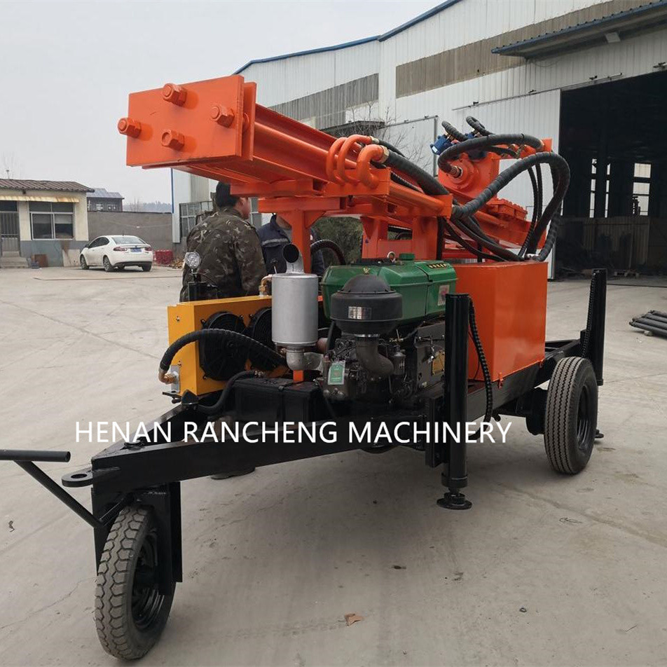 150-Meter Mobile Water Well Borehole Drilling Rig Powered by a 32HP Diesel Engine