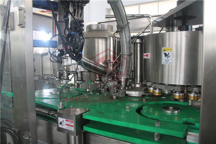 Monoblock Beverage Drink Can Filling Machine Electric Nitrogen Injection