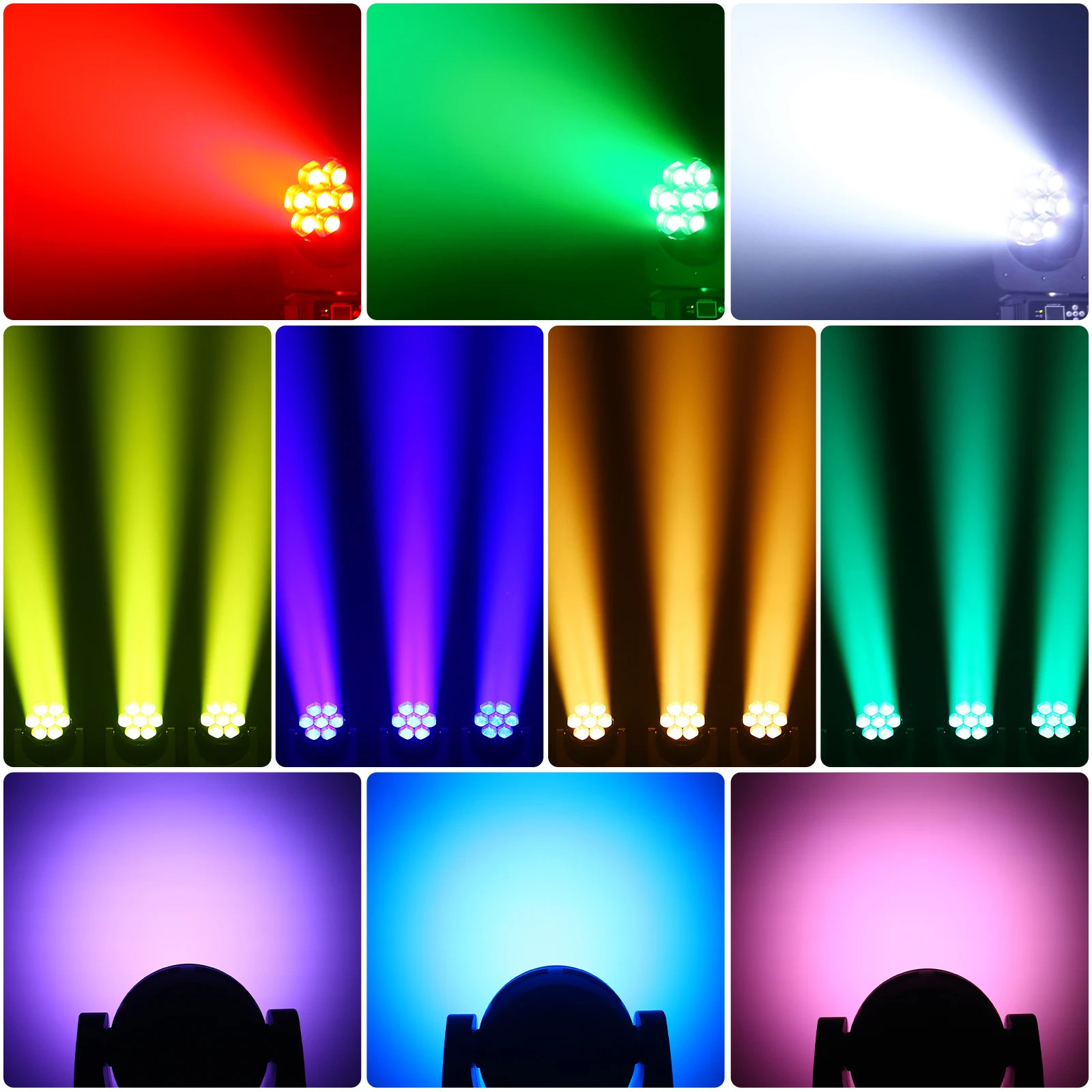 7x40w Led Rgbw 4in1 Bee Eye Zoom Moving Head Wash 7*40w Led Wash Light Moving Head Stage Lighting