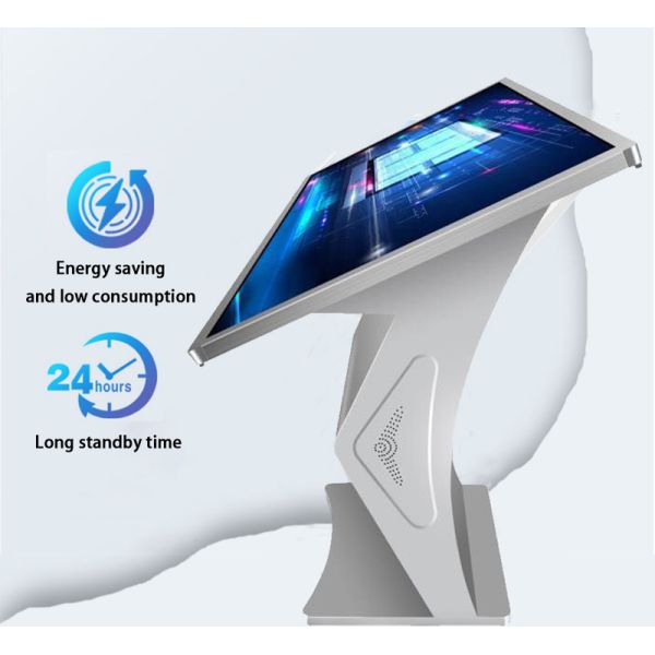 55 Inch Horizontal LCD Touch Screen Digital Signage Floor Stand Visual Interactive