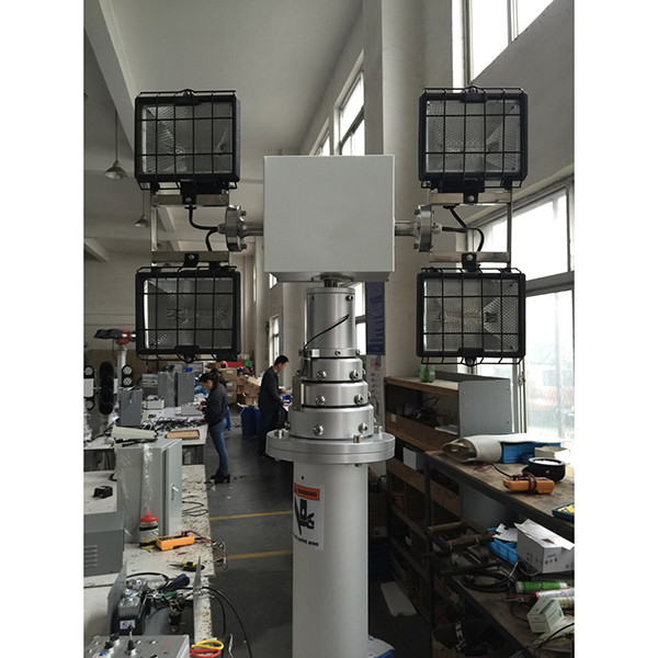 6.1m Pneumatic Telescopic Mast Light Tower for Fire Tender Illumination