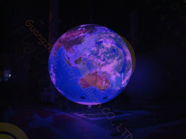 0.18mm PVC Inflatable Helium Balloons Attractive globe For Science Exhibition