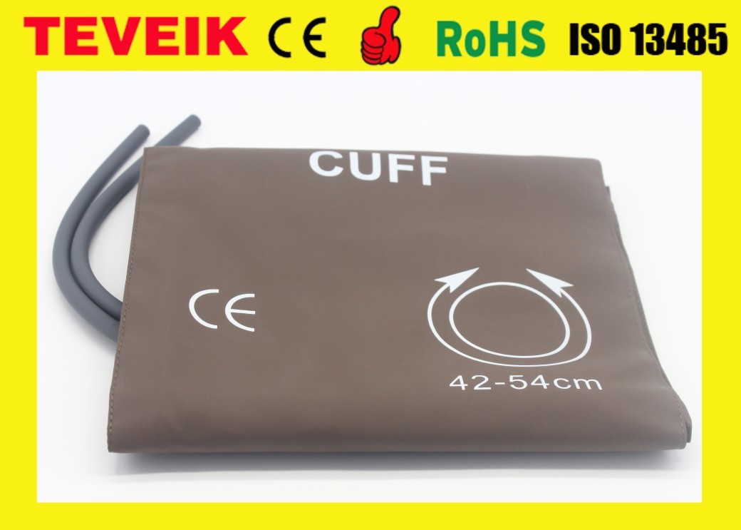 Double Hose Adult Non Invasive Blood Pressure Cuff Bladder 20.5x38cm
