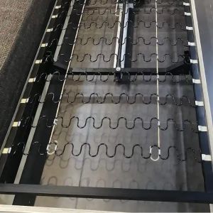 Black Zigzag Spring Galvanize Rolling Sofa Serpentine Spring