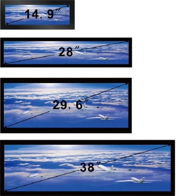 Shopping Mall Stretched LCD Display Android 6.0 OS POE TFTmodule 1920x540P Resolution