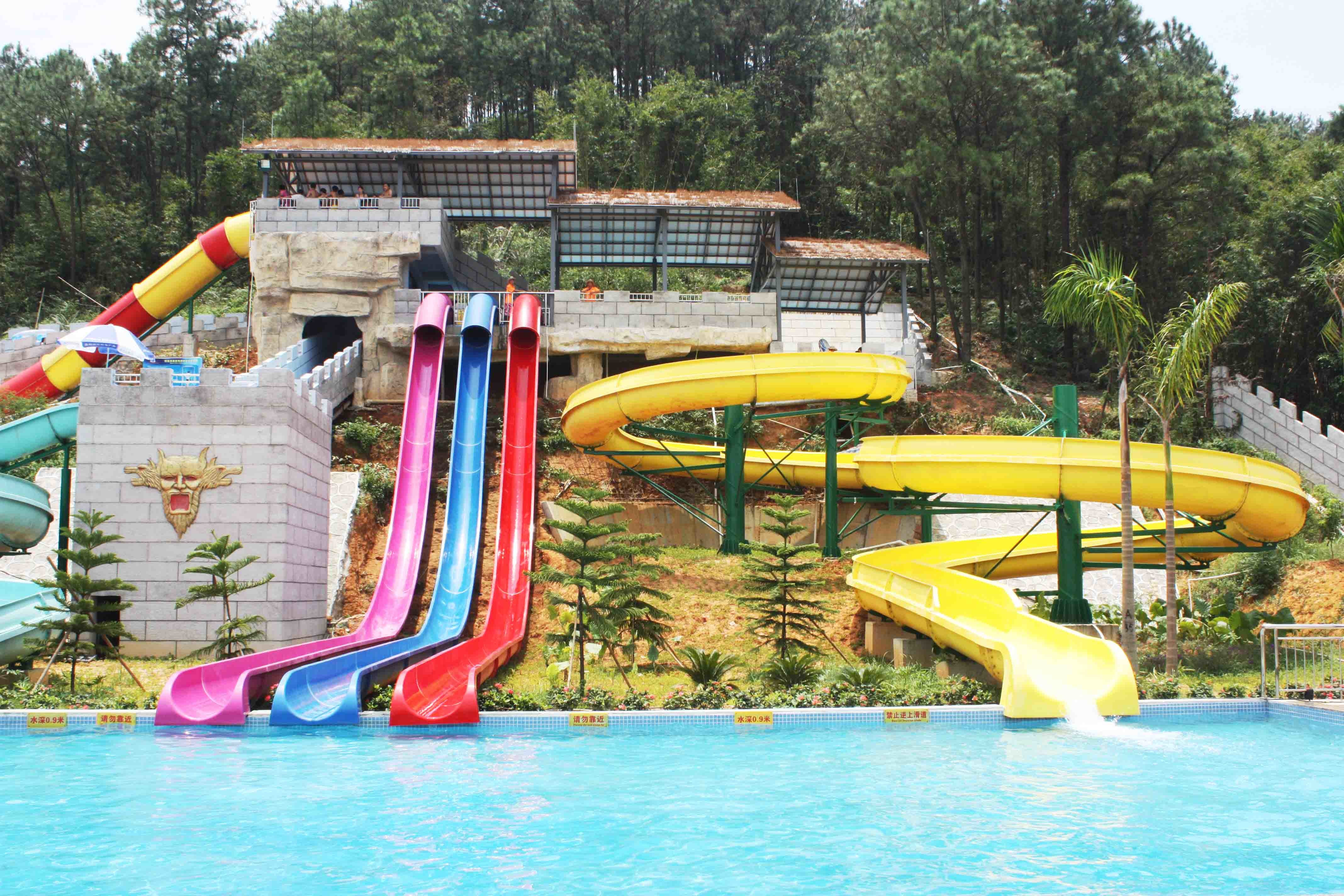 Commercial Adult Plastic Water Slide for Combinantion Waterpark Product