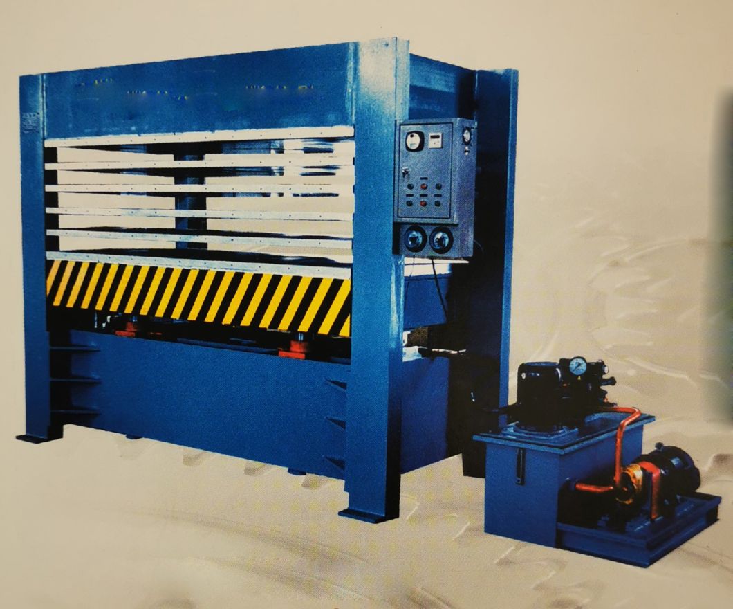 Wood Plate Processing Sheet Veneer Hot /Cool Press Machine