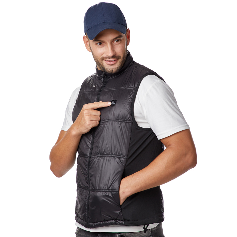 Autumn Winter Heated Waistcoat Men Cotton USB 5v Infrared Women Outdoor