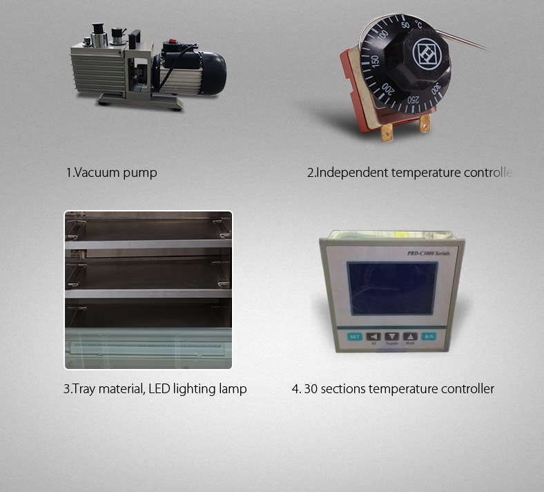 Industrial DZF Powder Vacuum Drying Oven Lab Vacuum Drying Equipment 500MM