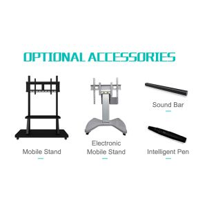 75 Inches Interactive Touch Screen Whiteboard 1651x929mm Android 11.0 Built-in