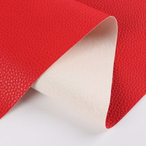 58 Colors PVC Leather with Double Brushed Backing and Embossed Pattern for Bags