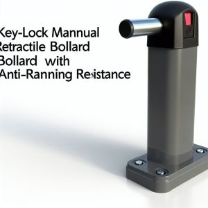 Manual Retractable Bollards with Key Lock and Anti-Ramming Resistance