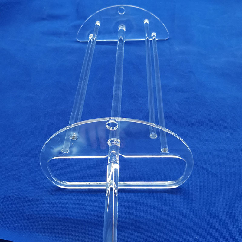 High Purity Fused Quartz Glass Boat Wafer Carrier 100MM For Furnace Customized
