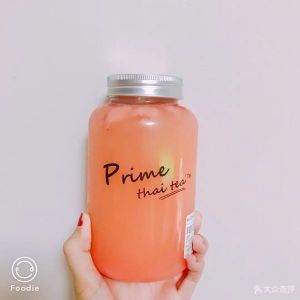 China PET Plastic Beverage Jars / Recyclable Plastic Bottles with Tamper Proof Screw Cap on sale