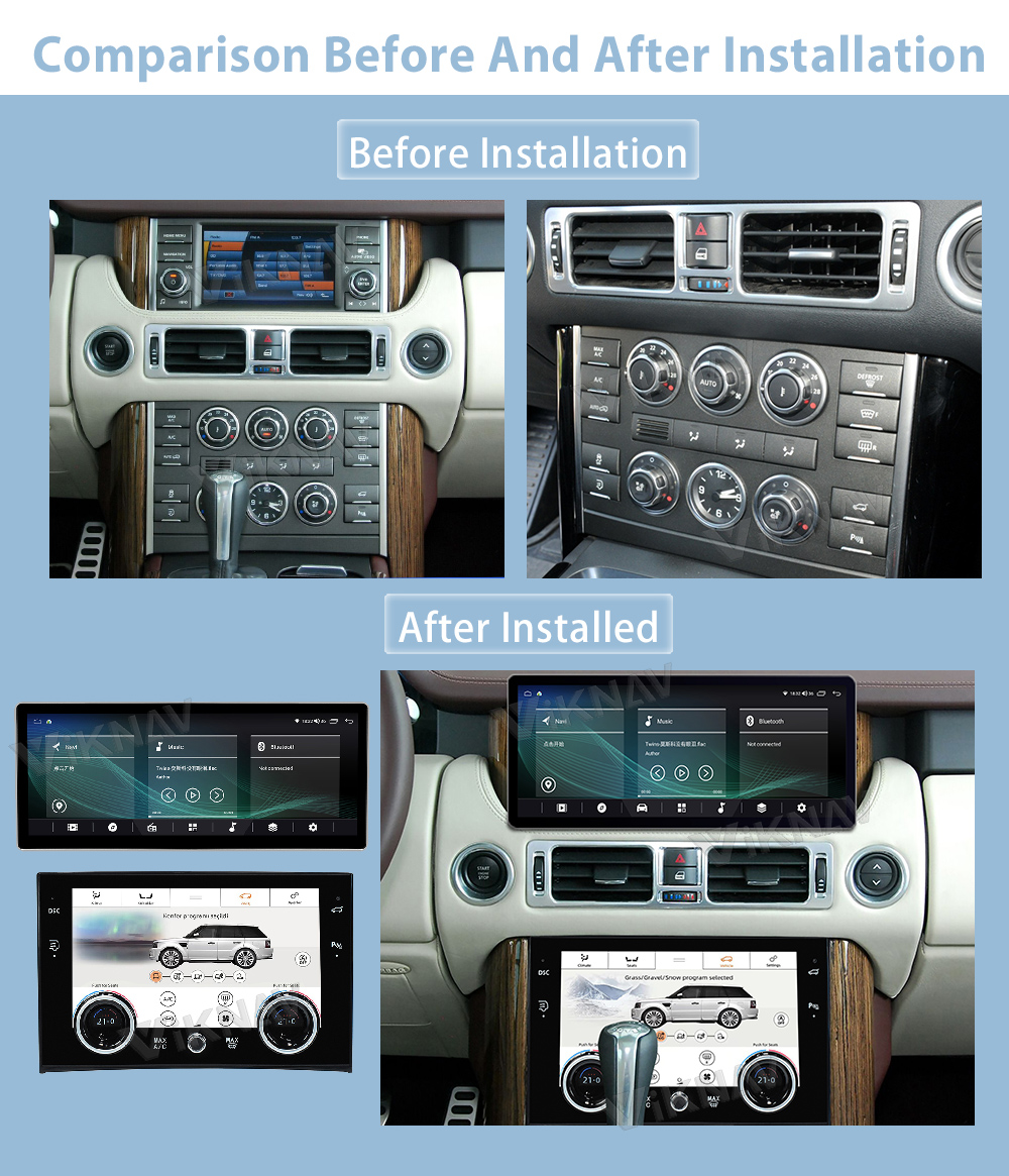 Android Car AC Control Panel V8 L322 Car Air Conditioning Panel Climate Board AC