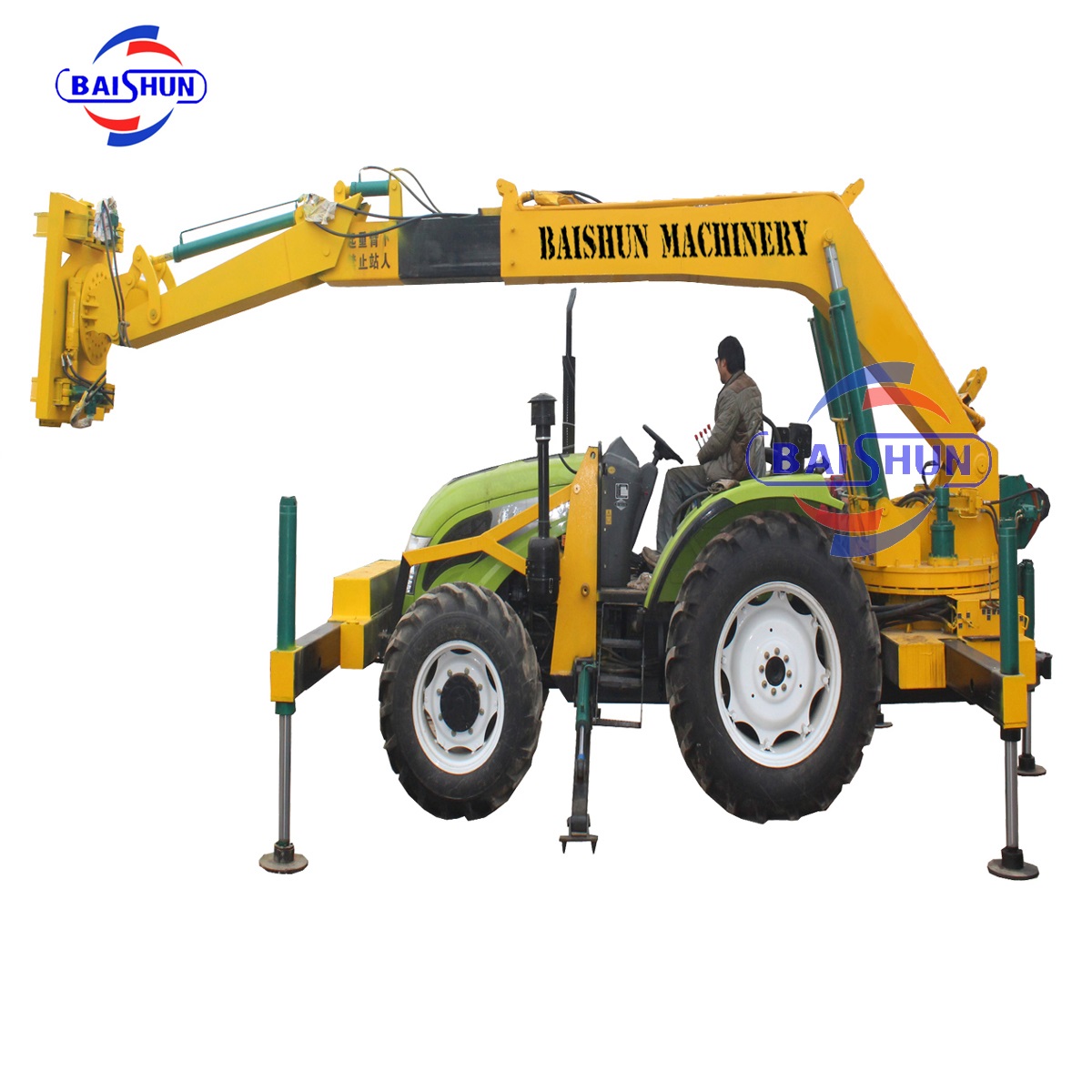 China manufacturer of telegraph pole pit digging machine