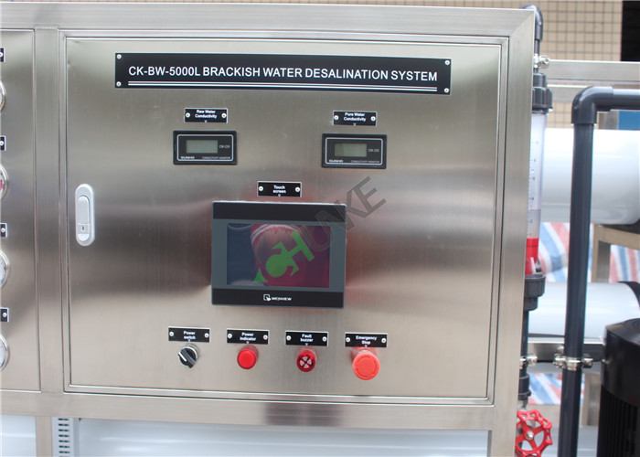 5000LPH Brackish Water Reverse Osmosis Ro Water Plant Machine 220 / 380V