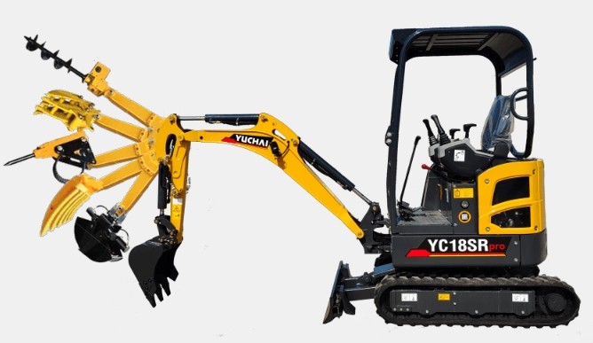 YC60 Mini Excavators Wheel Crawler Excavator For Construction Projects