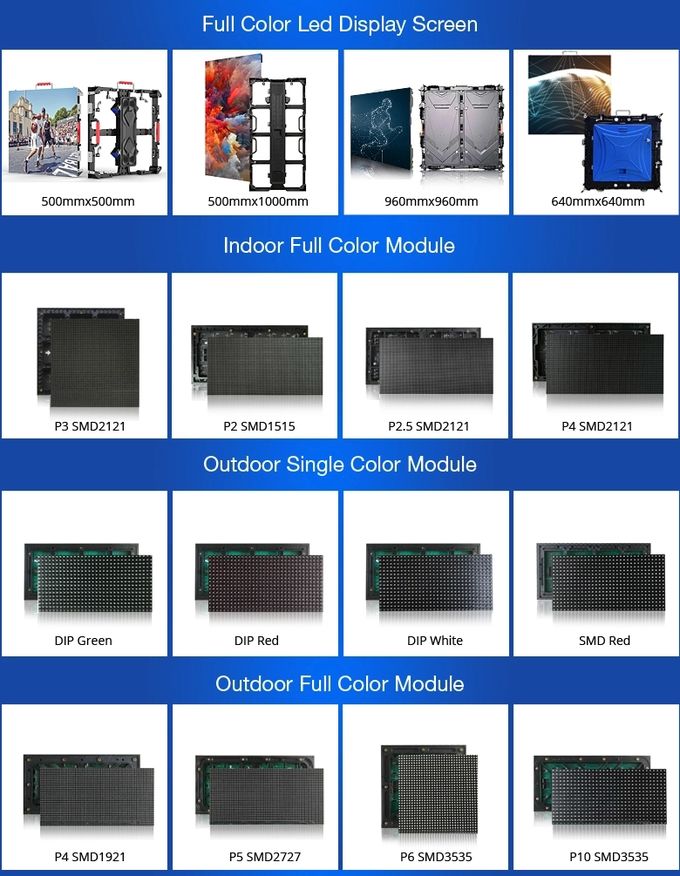 RGB 3 In 1 P3 192x192mm Outdoor Full Color LED Display 3