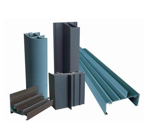 OEM 6005 Wood Grain Coated Aluminum Window Extrusion Profiles For Hotel Doors