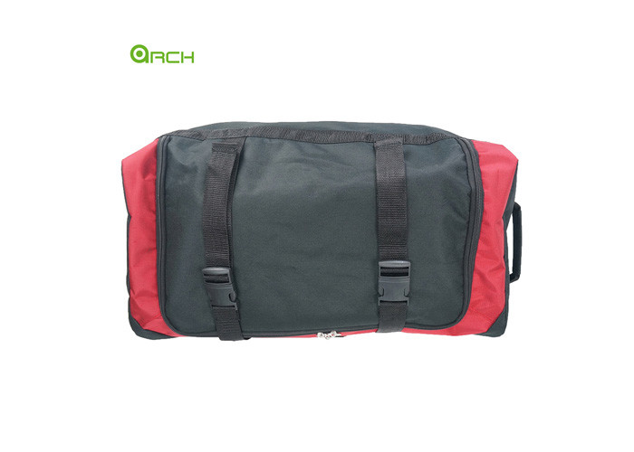 Polyester Adventure Travel Wheeled Duffle Rolling Luggage Bag