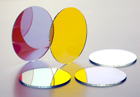 Optical Color Filter Instrument 32mm 35mm Blue Green Yellow Red White Forest Covered Filter Biological Transparent Glass